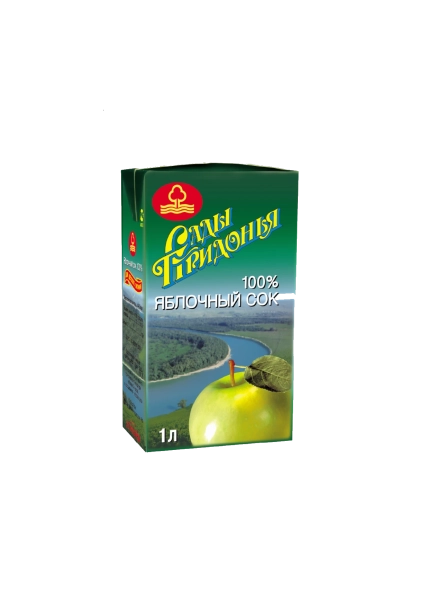 the first packs of apple juice under the 